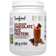 Sunfood, Raw Organic Chocolate Rice Protein, 2.5 lb (1.13