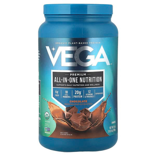 <img alt="Vega, Organic Plant-Based Protein, Premium All-In-One Nutrition, Chocolate, 1 lb 9 oz (708 g)" title="Vega, Organic Plant-Based Protein, Premium All-In-One Nutrition, Chocolate, 1 lb 9 oz (708 g),838766004808"