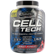 Muscletech, Cell Tech, The Most Powerful Creatine Formula, Fruit Punch, 6.00 lb (2.72 kg)
