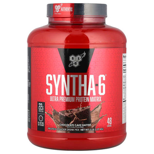 <img alt="BSN, Syntha-6, Ultra Premium Protein Matrix, Chocolate Cake Batter, 5 lb (2.27 kg)" title="BSN, Syntha-6, Ultra Premium Protein Matrix, Chocolate Cake Batter, 5 lb (2.27 kg),834266007424"