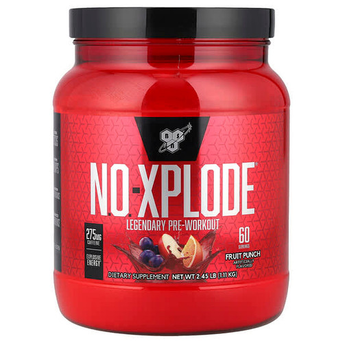 <img alt="BSN, N.O.-XPLODE, Legendary Pre-Workout, Fruit Punch, 2.45 lbs (1.11 kg)" title="BSN, N.O.-XPLODE, Legendary Pre-Workout, Fruit Punch, 2.45 lbs (1.11 kg),834266001514"