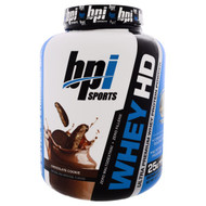 BPI Sports, Whey HD, Ultra Premium Whey Protein Powder, Chocolate Cookie, 4.2 lbs (1,900 g)