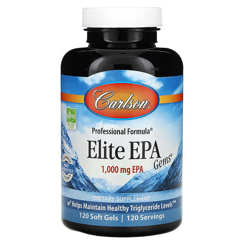 <img alt="Carlson, Elite EPA Gems, 1,000 mg, 120 Soft Gels" title="Carlson, Elite EPA Gems, 1,000 mg, 120 Soft Gels,088395016813"