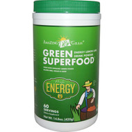 Amazing Grass Green SuperFood Drink Powder Lemon Lime -- 60 Servings