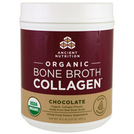 Dr. Axe / Ancient Nutrition, Organic Bone Broth Collagen, Chocolate, 16.2 oz (460 g)