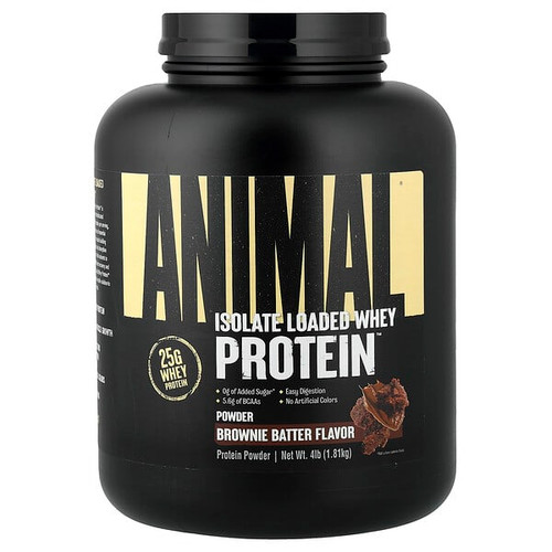 <img alt="Animal, Isolate Loaded Whey Protein Powder, Brownie Batter, 4 lb (1.81 kg)" title="Animal, Isolate Loaded Whey Protein Powder, Brownie Batter, 4 lb (1.81 kg),039442032515"