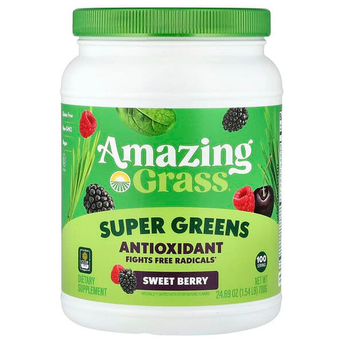 <img alt="Amazing Grass, Super Greens, Antioxidant, Sweet Berry, 1.54 lb (700 g)" title="Amazing Grass, Super Greens, Antioxidant, Sweet Berry, 1.54 lb (700 g),829835000869"