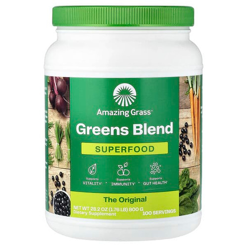 <img alt="Amazing Grass, Greens Blend, Superfood, 1.76 lb (800 g)" title="Amazing Grass, Greens Blend, Superfood, 1.76 lb (800 g),829835000531"