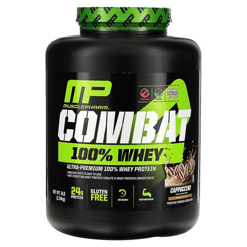 <img alt="MusclePharm, Combat 100% Whey Protein, Cappuccino, 5 lb (2.24 kg)" title="MusclePharm, Combat 100% Whey Protein, Cappuccino, 5 lb (2.24 kg),653341040619"