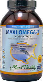 Maxi Health Maxi Omega 3 Concentrate -- 190 MaxiGels