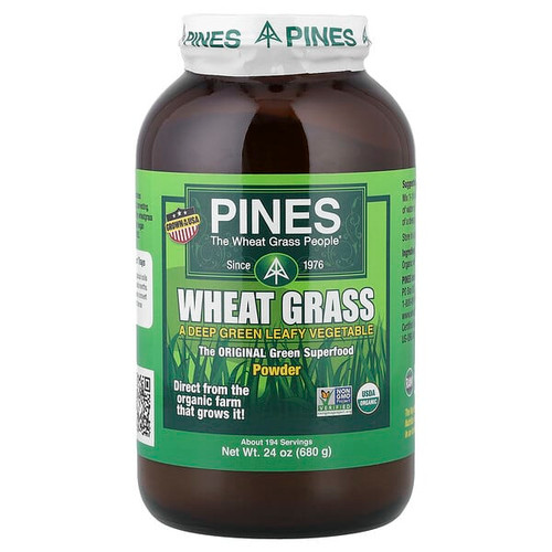 <img alt="Pines International, Wheat Grass, Powder, 24 oz (680 g)" title="Pines International, Wheat Grass, Powder, 24 oz (680 g),043952000414"