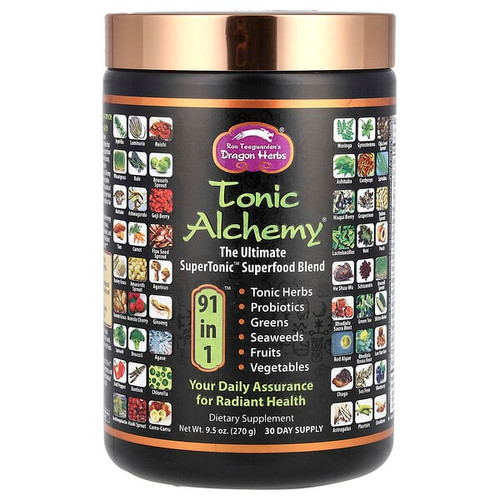 <img alt="Dragon Herbs, Tonic Alchemy, The Ultimate SuperTonic Superfood Blend, 9.5 oz (270 g)" title="Dragon Herbs, Tonic Alchemy, The Ultimate SuperTonic Superfood Blend, 9.5 oz (270 g),679372006868"