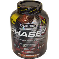 Muscletech, Performance Series, Phase8, Multi-Phase 8-Hour Protein, Milk Chocolate, 4 lbs (2.09 kg)