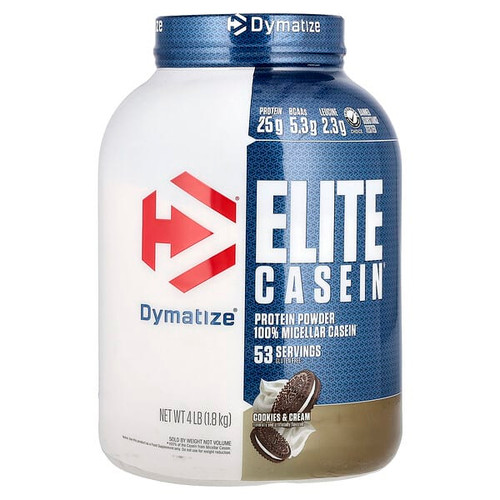 <img alt="Dymatize, Elite Casein, Protein Powder, Cookies & Cream, 4 lbs (1.8 kg)" title="Dymatize, Elite Casein, Protein Powder, Cookies & Cream, 4 lbs (1.8 kg),705016226146"