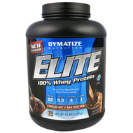 Dymatize Nutrition, Elite, 100% Whey Protein Powder, Chocolate Cake Batter, 5 lbs (2.3
