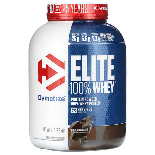 <img alt="Dymatize, Elite 100% Whey Protein Powder, Rich Chocolate, 5 lbs (2.3 kg)" title="Dymatize, Elite 100% Whey Protein Powder, Rich Chocolate, 5 lbs (2.3 kg),705016560073"