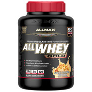 ALLMAX Nutrition, AllWhey Gold, 100% Whey Protein + Premium Whey Protein Isolate, Salted Caramel Popcorn, 5 lbs. (2.27
