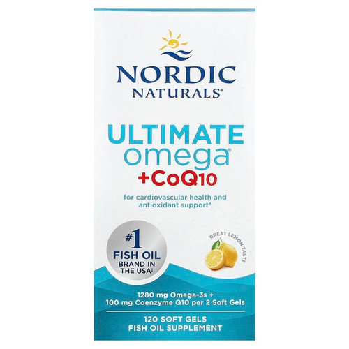 <img alt="Nordic Naturals, Ultimate Omega + CoQ10, Lemon, 120 Soft Gels" title="Nordic Naturals, Ultimate Omega + CoQ10, Lemon, 120 Soft Gels,768990018923"
