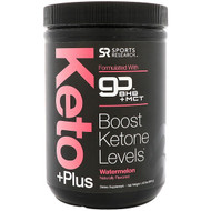 Sports Research, Keto Plus, GO BHB + MCT, Watermelon, 1.02 lbs (464 g)