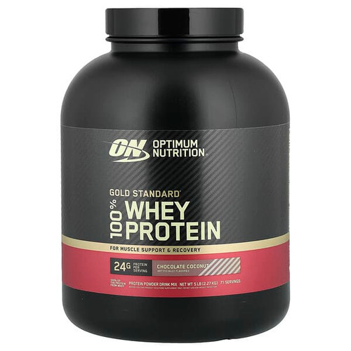<img alt="Optimum Nutrition, Gold Standard 100% Whey Protein, Chocolate Coconut, 5 lb (2.27 kg)" title="Optimum Nutrition, Gold Standard 100% Whey Protein, Chocolate Coconut, 5 lb (2.27 kg),748927027068"