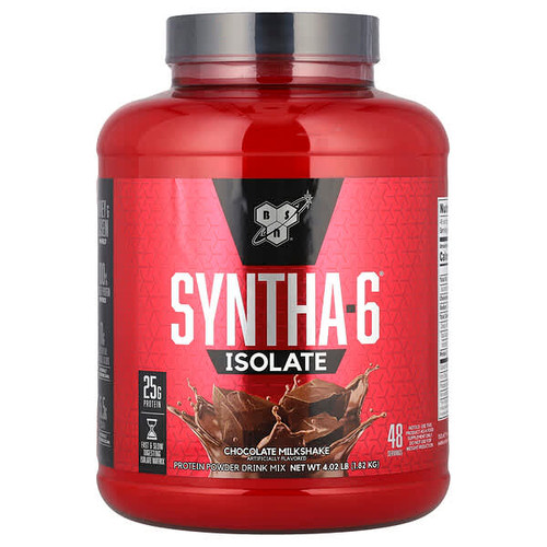 <img alt="BSN, Syntha-6 Isolate, Protein Powder Drink Mix, Chocolate Milkshake, 4.02 lb (1.82 kg)" title="BSN, Syntha-6 Isolate, Protein Powder Drink Mix, Chocolate Milkshake, 4.02 lb (1.82 kg),834266076208"