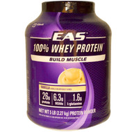 EAS, 100% Whey Protein, Vanilla, 5 lbs (2.27 kg) Powder