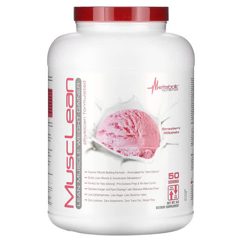 <img alt="Metabolic Nutrition, MuscLean, Lean Muscle Weight Gainer, Strawberry Milkshake, 5 lb" title="Metabolic Nutrition, MuscLean, Lean Muscle Weight Gainer, Strawberry Milkshake, 5 lb,764779514341"