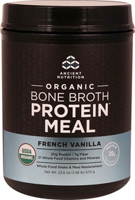 Ancient Nutrition Organic Bone Broth Protein MEAL French Vanilla - 15 Servings