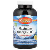 <img alt="Carlson, Wild Norwegian, Maximum Omega 2000, Natural Lemon, 180 Soft Gels (1,000 mg per Soft Gel)" title="Carlson, Wild Norwegian, Maximum Omega 2000, Natural Lemon, 180 Soft Gels (1,000 mg per Soft Gel),088395172205"