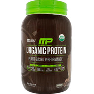 MusclePharm Natural, Organic Protein, Plant-Based, Chocolate, 2.7 lbs (1.22