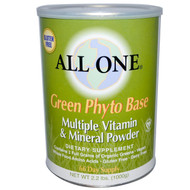 All One, Nutritech, Green Phyto Base, Multiple Vitamin & Mineral Powder, 2.2 lbs. (1000 g)