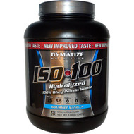 Dymatize Nutrition, ISO100 Hydrolyzed, 100% Whey Protein Isolate, Gourmet Vanilla, 3 lb (1.4 kg)