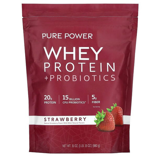 <img alt="Dr. Mercola, Pure Power, Whey Protein + Probiotics, Strawberry, 1 lb 15 oz  (880 g)" title="Dr. Mercola, Pure Power, Whey Protein + Probiotics, Strawberry, 1 lb 15 oz  (880 g),813006016063"