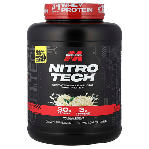 <img alt="MuscleTech, Nitro-Tech Whey Protein, Vanilla Cream, 4 lbs (1.81 kg)" title="MuscleTech, Nitro-Tech Whey Protein, Vanilla Cream, 4 lbs (1.81 kg),631656703290"