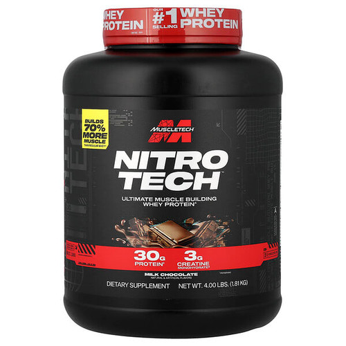 <img alt="MuscleTech, Nitro-Tech Whey Protein, Milk Chocolate, 4 lbs (1.81 kg)" title="MuscleTech, Nitro-Tech Whey Protein, Milk Chocolate, 4 lbs (1.81 kg),631656703283"