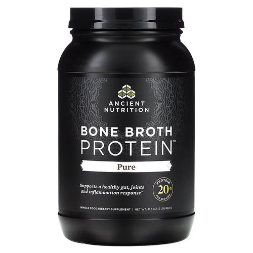 <img alt="Ancient Nutrition, Bone Broth Protein, Pure, 2 lb (892 g)" title="Ancient Nutrition, Bone Broth Protein, Pure, 2 lb (892 g),816401020239"