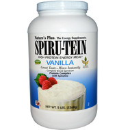 Natures Plus, Spiru-Tein, High Protein Energy Meal, Vanilla, 5 lbs (2268 g)