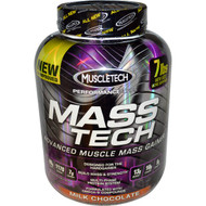 Muscletech, Mass-Tech, Scientifically Superior Mass Gainer Protein Powder, Milk Chocolate, 7.00 lb (3.18 kg)