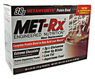 MET-Rx Meal Replacement Metamyosyn Protein Blend Extreme Chocolate -- 40 Packets