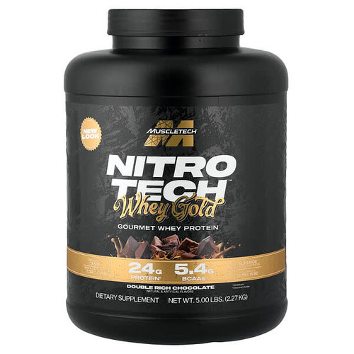 <img alt="MuscleTech, Nitro-Tech Whey Gold, Gourmet Whey Protein, Double Rich Chocolate, 5 lbs (2.27 kg)" title="MuscleTech, Nitro-Tech Whey Gold, Gourmet Whey Protein, Double Rich Chocolate, 5 lbs (2.27 kg),631656710496"