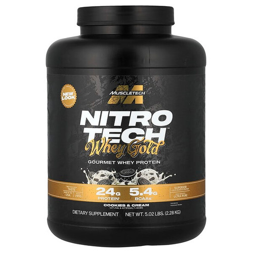 <img alt="MuscleTech, Nitro-Tech Whey Gold, Cookies and Cream, 5.02 lbs (2.28 kg)" title="MuscleTech, Nitro-Tech Whey Gold, Cookies and Cream, 5.02 lbs (2.28 kg),631656710489"
