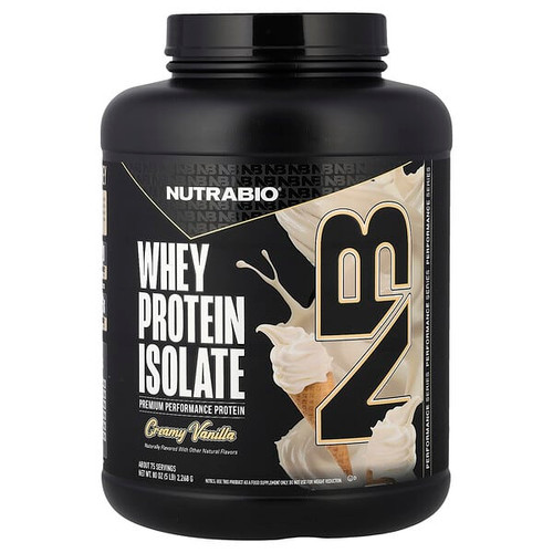 <img alt="NutraBio, Whey Protein Isolate, Creamy Vanilla, 5 lb (2,268 g)" title="NutraBio, Whey Protein Isolate, Creamy Vanilla, 5 lb (2,268 g),649908500320"