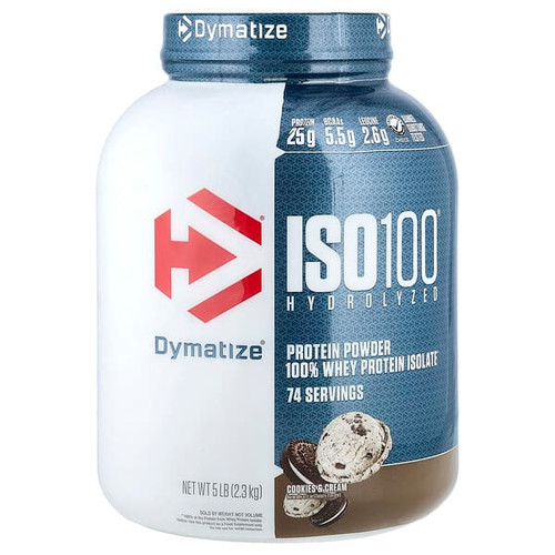 <img alt="Dymatize, ISO100 Hydrolyzed, 100% Whey Protein Isolate, Cookies & Cream, 5 lb (2.3 kg)" title="Dymatize, ISO100 Hydrolyzed, 100% Whey Protein Isolate, Cookies & Cream, 5 lb (2.3 kg),705016353200"