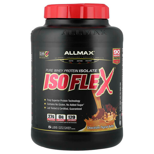 <img alt="ALLMAX, ISOFLEX, Pure Whey Protein Isolate, Chocolate Peanut Butter, 5 lbs (2.27 kg)" title="ALLMAX, ISOFLEX, Pure Whey Protein Isolate, Chocolate Peanut Butter, 5 lbs (2.27 kg),665553121758"