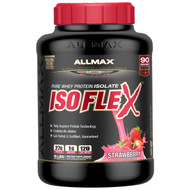 ALLMAX Nutrition, Isoflex, Pure Whey Protein Isolate (WPI Ion-Charged Particle Filtration), Strawberry, 5 lbs. (2.27 kg)