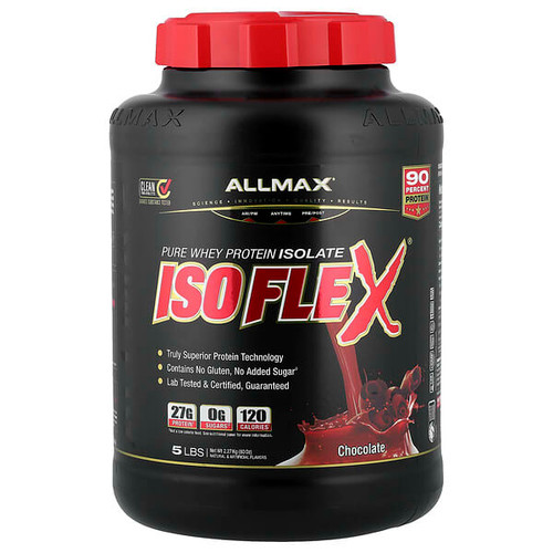 <img alt="ALLMAX, ISOFLEX, Pure Whey Protein Isolate, Chocolate, 5 lbs (2.27 kg)" title="ALLMAX, ISOFLEX, Pure Whey Protein Isolate, Chocolate, 5 lbs (2.27 kg),665553121154"