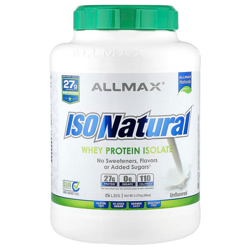 <img alt="ALLMAX, ISONatural, Whey Protein Isolate, Unflavored, 5 lbs (2.27 kg)" title="ALLMAX, ISONatural, Whey Protein Isolate, Unflavored, 5 lbs (2.27 kg),665553121956"