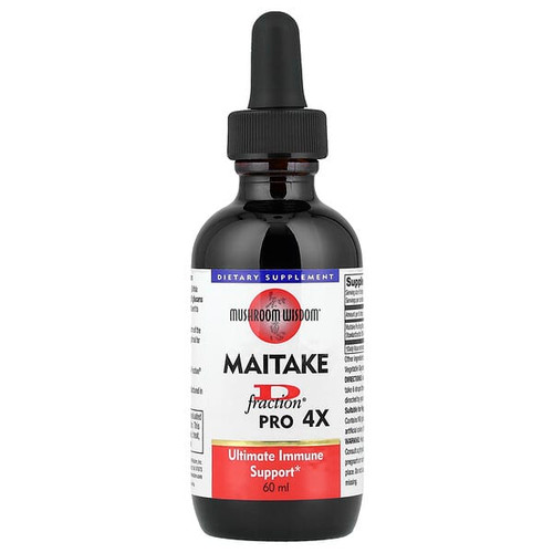 <img alt="Mushroom Wisdom, Maitake D Fraction, Pro 4X, 60 ml" title="Mushroom Wisdom, Maitake D Fraction, Pro 4X, 60 ml,791014107211"