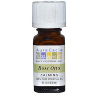 Aura Cacia, 100% Pure Essential Oil, Rose Otto, .125 fl oz (3.7 ml)