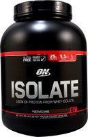 Optimum Nutrition Isolate 100% Whey Protein Isolate Chocolate Shake -- 5.02 lbs
